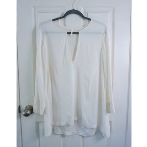 Are You Am I Long Sleeve Silk Top